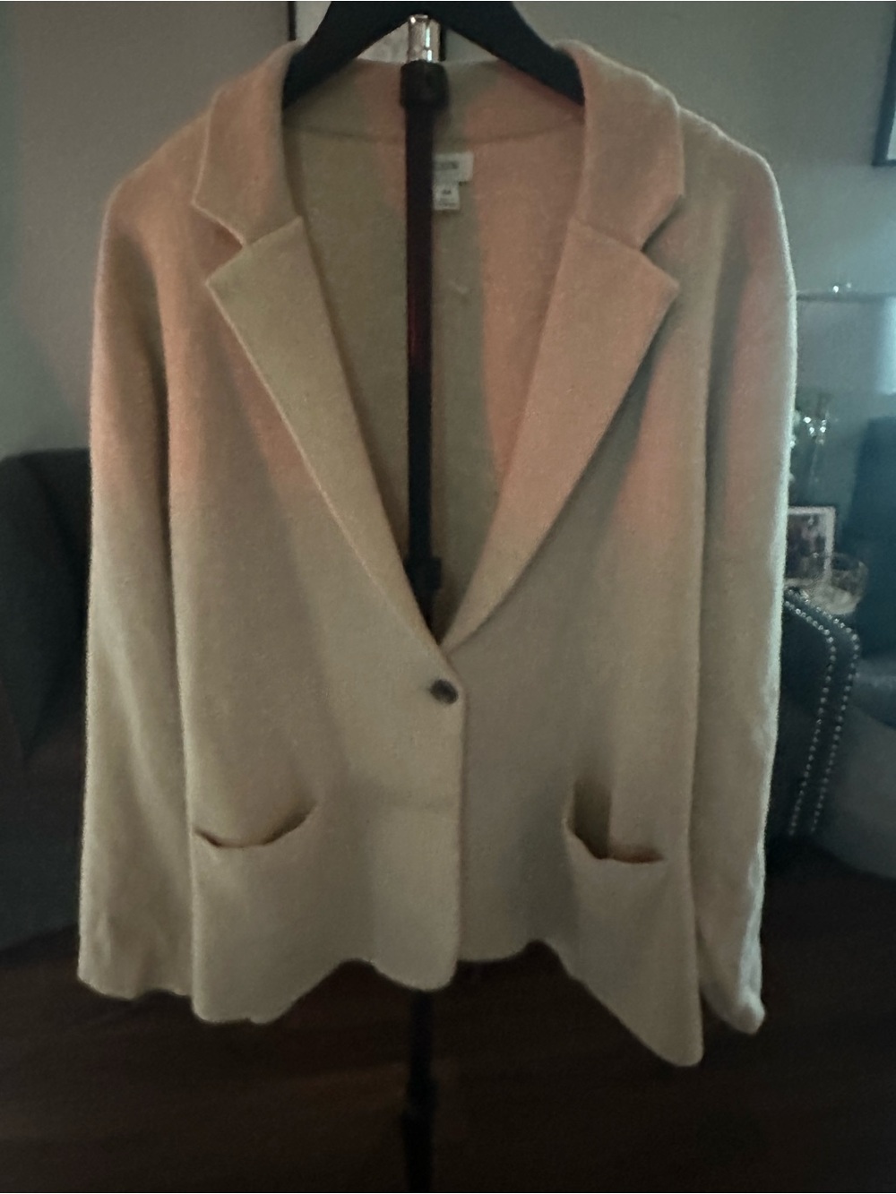 J. Crew Cream Notch-Lapel Sweater Blazer - Size 3x -Like New